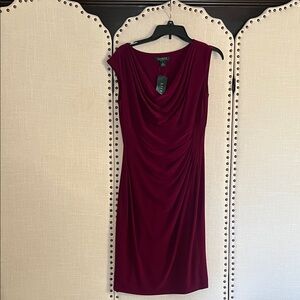 Polo by Ralph Lauren Rich Burgundy Midi Dress